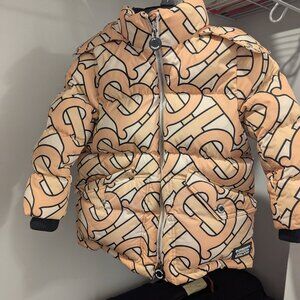 Burberry kids puffer jacket- Size 4